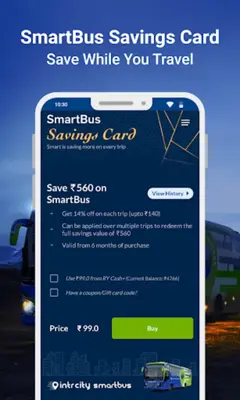 IntrCity Bus Ticket Booking android App screenshot 13